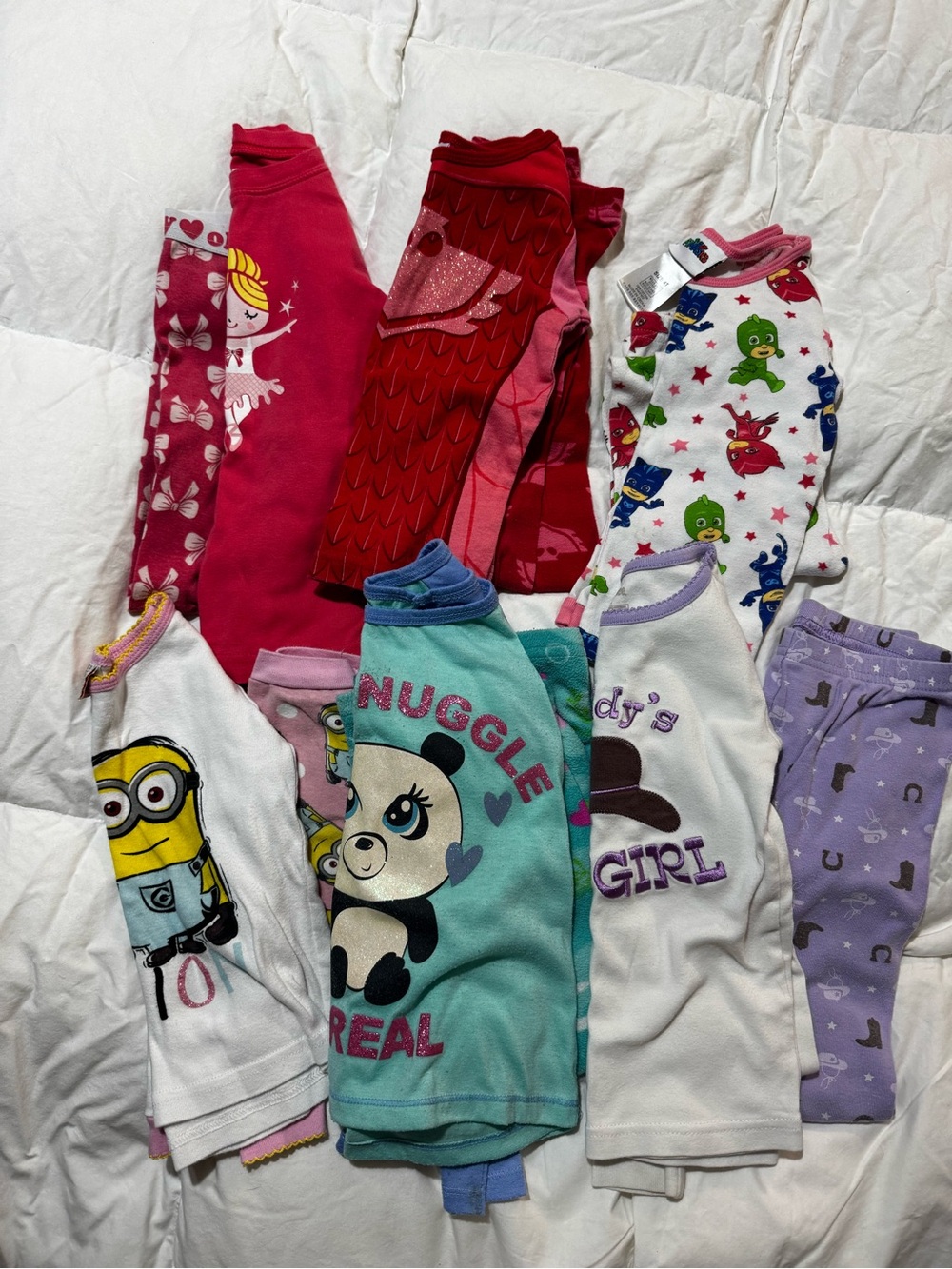 Mixed Characters Kids Pajama Tops - Assorted Colors (Minion, Panda, PJ mask)